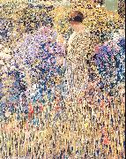 Frieseke, Frederick Carl Lady in a Garden oil painting artist